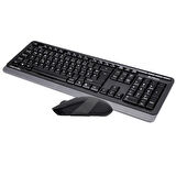 A4 TECH FG1010 GRİ F MM 2.4G KABLOSUZ KLAVYE MOUSE SET 