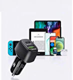 Otomobil Araç içi Şarj aleti USB+USB-C TYPE C dual ports 3.1A 38W TD-cc4013