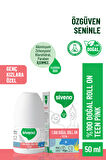 Siveno %100 Doğal Roll On Teen Girl Genç Kız Deodorant Ter Kokusu Önleyici Bitkisel Leke Bırakmayan Vegan 50 ml