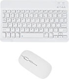 Huawei MatePad 12 X PaperMatte Edition 12" Uyumlu Kablosuz Bluetooth Şarj Edilebilir Klavye Mouse Seti - Beyaz
