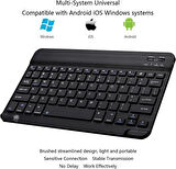 Huawei MatePad Pro 12.2" (2024) Uyumlu Kablosuz Bluetooth Şarj Edilebilir Klavye - Siyah