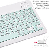 Hometech Alfa 7 Premium Pro Tablet 7" Uyumlu Kablosuz Bluetooth Şarj Edilebilir Klavye - Yeşil