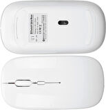 Huawei MatePad 12 X 12'' Uyumlu Kablosuz Bluetooth Pilli Optik Mouse - Beyaz