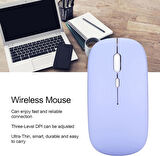 Blackview Tab 30 Wi-Fi Tablet 10.1" Uyumlu Kablosuz Bluetooth Pilli Optik Mouse - Mor
