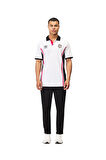 Beşiktaş Orijinal Lisanslı Beyaz Polo Yaka T-Shirt