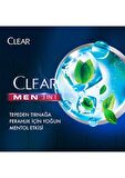 Clear Men 3 In 1 Şampuan & Duş Jeli Ferahlatıcı Mentol Saç Yüz Vücut Için 350 ml x 3 Adet