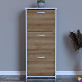 Modilayn WEST Antre 52x116x 26 cm’ lik 3 Düşer Kapak 6 Göz Bölmeli Ayakkabılık