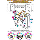 Modilayn YENİCE 130x97x32,5 cm 3 raflı ve 3 sepetli dolap ile çamaşırlarınız artık daha düzenli