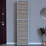 Modilayn VERVE Antre 52x194x26 cm 3 Düşer Kapak 10 Göz Bölmeli Ayakkabılık
