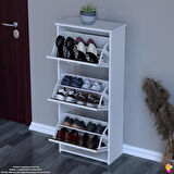 Modilayn WEST Antre 52x116x 26 cm’ lik 3 Düşer Kapak 6 Göz Bölmeli Ayakkabılık