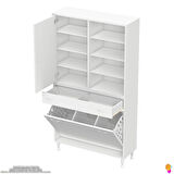 Modilayn AFRA 90x173x32,5cm 1 Çekmece, 3 Göz Sepet, 1 Kapak, 8 Raf Dar Alan Banyo Dolabı