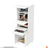 Modilayn ENNET 60x194.6x56 cm, 1 Çekmece Ve 5 Kapaklı, Mutfağınıza Özel Ekmeklikli Kiler Dolabı.