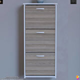 Modilayn WEST Asma Kapı Önü 52x116x 26 cm’lik 3 Düşer Kapak 6 Göz Bölmeli Ayakkabılık