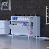 Modilayn YENİCE 145x97x32,5 cm 3 raflı ve 3 sepetli dolap ile çamaşırlarınız artık daha düzenli