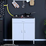 Modilayn Birce XL Set Ocak Altı Dolabı 70x88x56 cm Boyutlarında 2 Kapak 1 Raf ve 2 Göz Bölmelidir