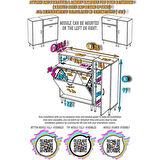 Modilayn YENİCE 115x97x32,5 cm 3 raflı ve 3 sepetli dolap ile çamaşırlarınız artık daha düzenli