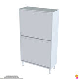 Modilayn İLKİM Modern Çamaşır Ünitesi, 70x138x32,5 cm Gizli 4 Göz Minimalist Akıllı Sepetli Dolap