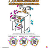 Modilayn DOQU L Set Ocak Altı Dolap 65x88x56 cm 2 Kapak 2 Göz Bölmeli Üst Asma Baharat Raflı