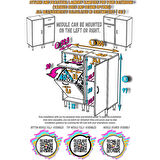 Modilayn YENİCE 100x97x32,5 cm 3 raflı ve 3 sepetli dolap ile çamaşırlarınız artık daha düzenli