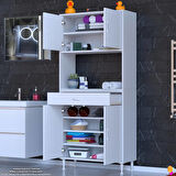 Modilayn ARDA Banyo Dolabı 70x173x32,5cm 1 çekmece 4 kapak ve 7 raflı İhtiyaca uygun kolay kurulum
