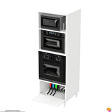 Modilayn ZERA Ankastre Dolap (60x185,9x56 cm): 1 Kapaklı Mini/Midi Mikrodalga Fırın Dolabı