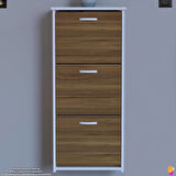 Modilayn WEST Asma Kapı Önü 52x116x26 cm’lik 3 Düşer Kapak 6 Göz Bölmeli Ayakkabılık