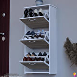 Modilayn WEST Asma Antre 52 x116x 26 cm’ lik 3 Düşer Kapak 6 Göz Bölmeli Ayakkabılık