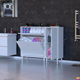 Modilayn YENİCE 110x97x32,5 cm 3 raflı ve 3 sepetli dolap ile çamaşırlarınız artık daha düzenli.