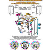 Modilayn YENİCE 110x97x32,5 cm 3 raflı ve 3 sepetli dolap ile çamaşırlarınız artık daha düzenli.