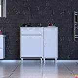 Modilayn YENİCE 110x97x32, 5 cm 3 raflı ve 3 sepetli dolap ile çamaşırlarınız artık daha düzenli.