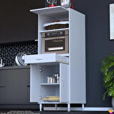Modilayn OSLO 60x162,4x56 cm, 1 Çekmece, 3 Kapaklı. Ekmeklik / Fırın / Mikrodalga Dolabı.