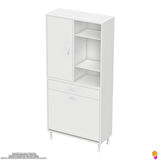 Modilayn AFRA 65x173x32,5cm 1 Çekmece, 1 Göz Sepet, 1 Kapak, 6 Raf Dar Alan Banyo Dolabı