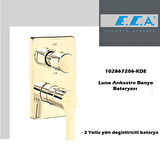 Eca Luna Ankastre Banyo Bataryası 2 Yollu Altın Gold Sıva Üstü 102867206-KDE