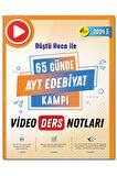 65 Günde AYT Edebiyat Video Ders Notları