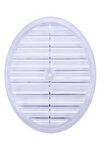 Periboia Yuvarlak Şeffaf Doğalgaz Havalandırma Cam Menfez Kapağı Çap 18 Cm