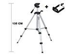 Periboia Tripod : Telefon ve Kamera Tutucu Ayak + Telefon Tutucu - 105Cm