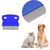 Periboia 2 Li Set Kedi Köpek Tavşan İçin Parmağa Takılan Diş Fırçası - İnce Dişli Bit Pire Tarağı