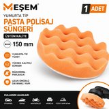 Meşem Pasta Polisaj Süngeri Yumurta Tip Ped Sünger Üstün Kalite 150 mm 