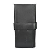 Hakiki Deri  Organizer Mini Rulo Siyah