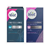 Veet Professional Ağda Bantları 12 li Hassas ve Normal 2 li Paket