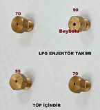 Altus Ocak LPG TÜP Dönüşüm Enjektör Memeleri Takım , 7 MM