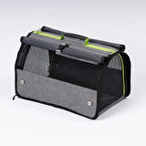 Reyo Brave Paws Flybag Plastik Yırtılmaz Fileli Kedi Ve Köpek Taşıma Çantası Seyahat Çantası Gri 45x