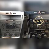 Opel Astra H Manuel V. Parlak Siyah Kapı şeritleri dahil Full Set Torpido Maun Kaplama (Pianoblack)