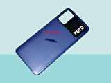 Tkgz - Xiaomi POCO M3 FULL KASA Arka Kapak Batarya Kapağı - MAVİ