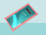 Tkgz - Samsung Galaxy S10 PLUS Arka Kapak Batarya Kapağı (Cam Full Lensli) - YEŞİL