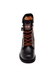 Black Hakiki Deri Kadın Bot & Bootie HD0777256003