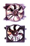 FAN KLİMA ACCENT 95-00 (KOMPLE)