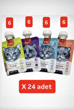 Wanpy Karışık Lezzetli Taze Sıvı Kedi Ödül Maması 90 gr X 24 Adet SK:2026