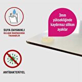 Decovetro Cam Kesme Tahtası Açık Ahşap Meşe Desenli 20x30 Cm