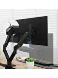 Hk Tech 13-32'' Amortisörlü Stand Çift Kol Lcd-Led Gaming Monitör Tutucu Stand Askı Aparatı